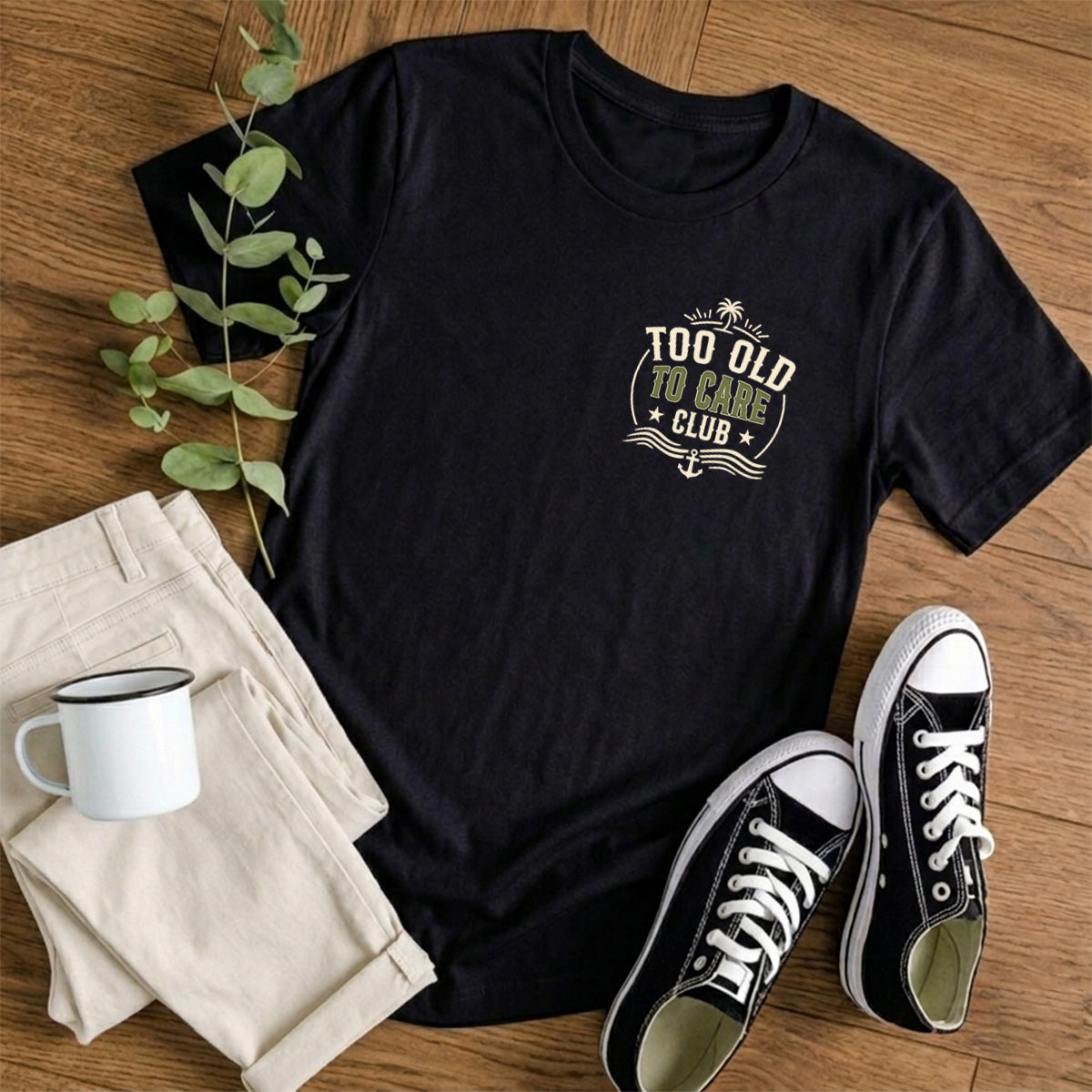Custom Christmas & Birthday Gift for Grandpa • Old Enough To Decline - Personalized Shirt