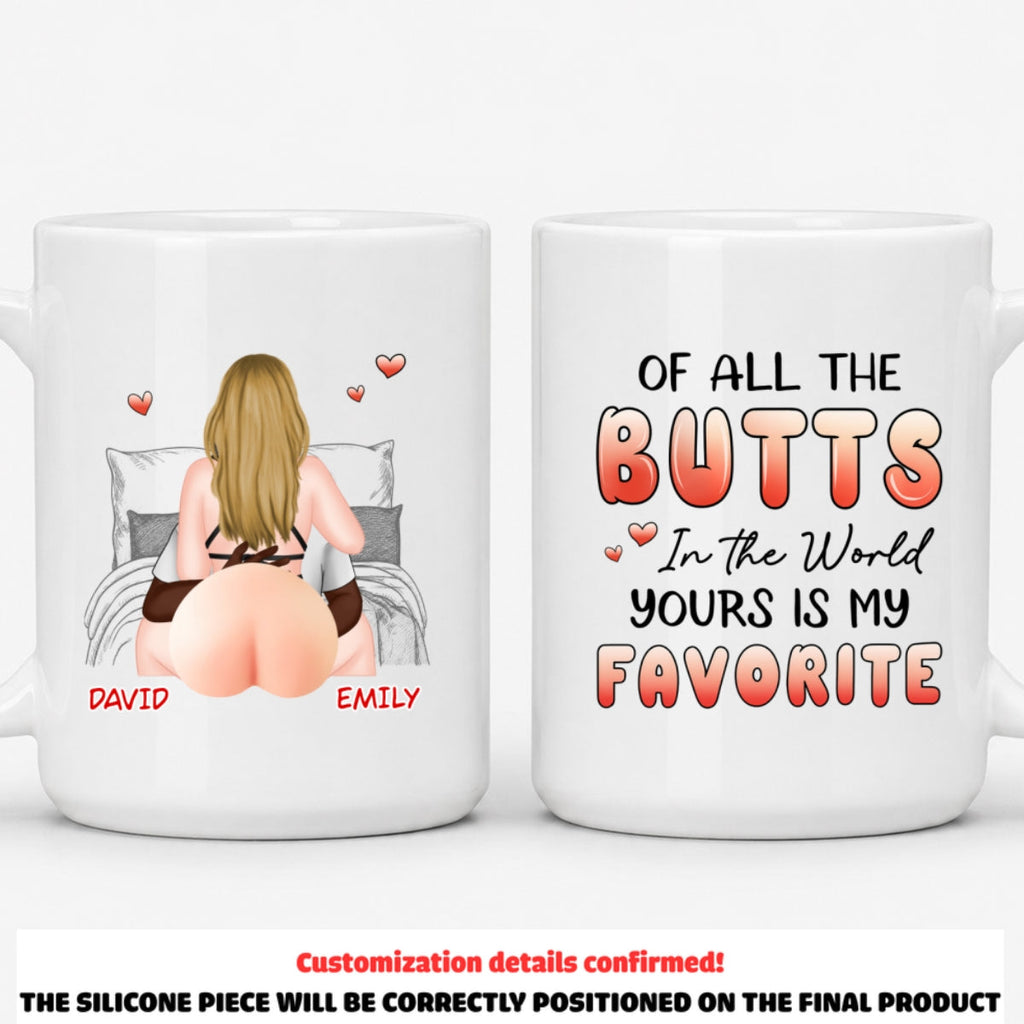 Custom Birthday & Christmas Keepsake Gift • My Favorite Ass - Personalized Squishy Mug