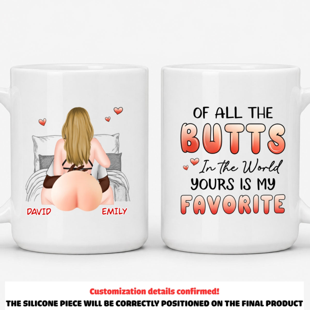Custom Birthday & Christmas Keepsake Gift • My Favorite Ass - Personalized Squishy Mug
