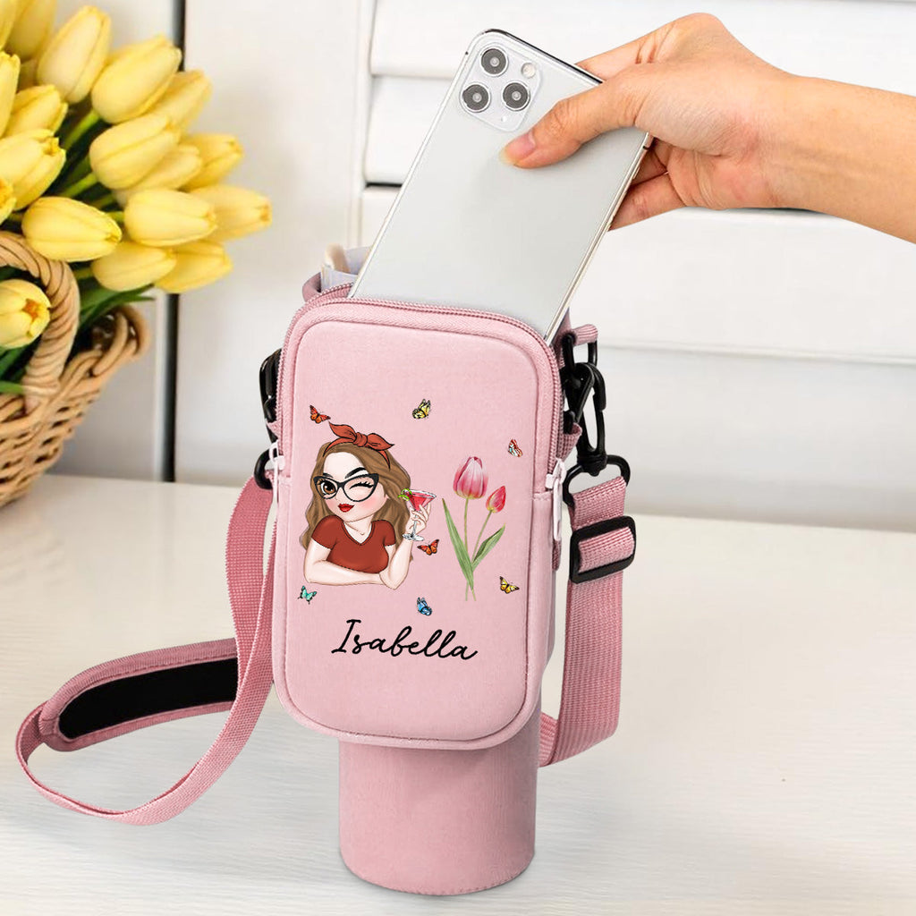 Beautiful Bestie - Personalized Water Bottle Carrier Bag