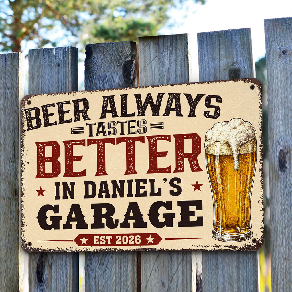 Custom Home & Wall Decor, Birthday & Christmas Gift • Relax Unwind Drink Beer - Personalized Metal Sign