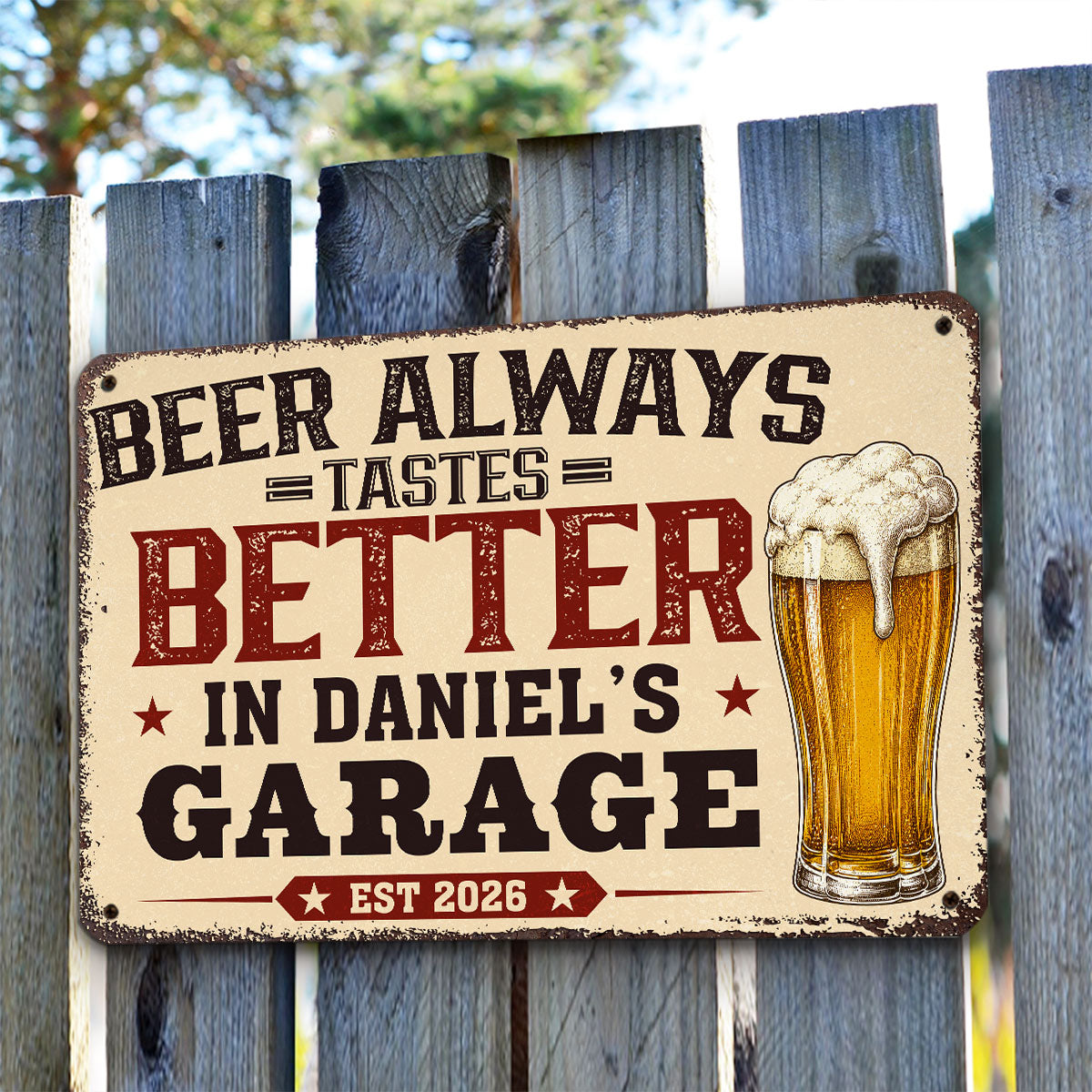 Custom Home & Wall Decor, Birthday & Christmas Gift • Relax Unwind Drink Beer - Personalized Metal Sign