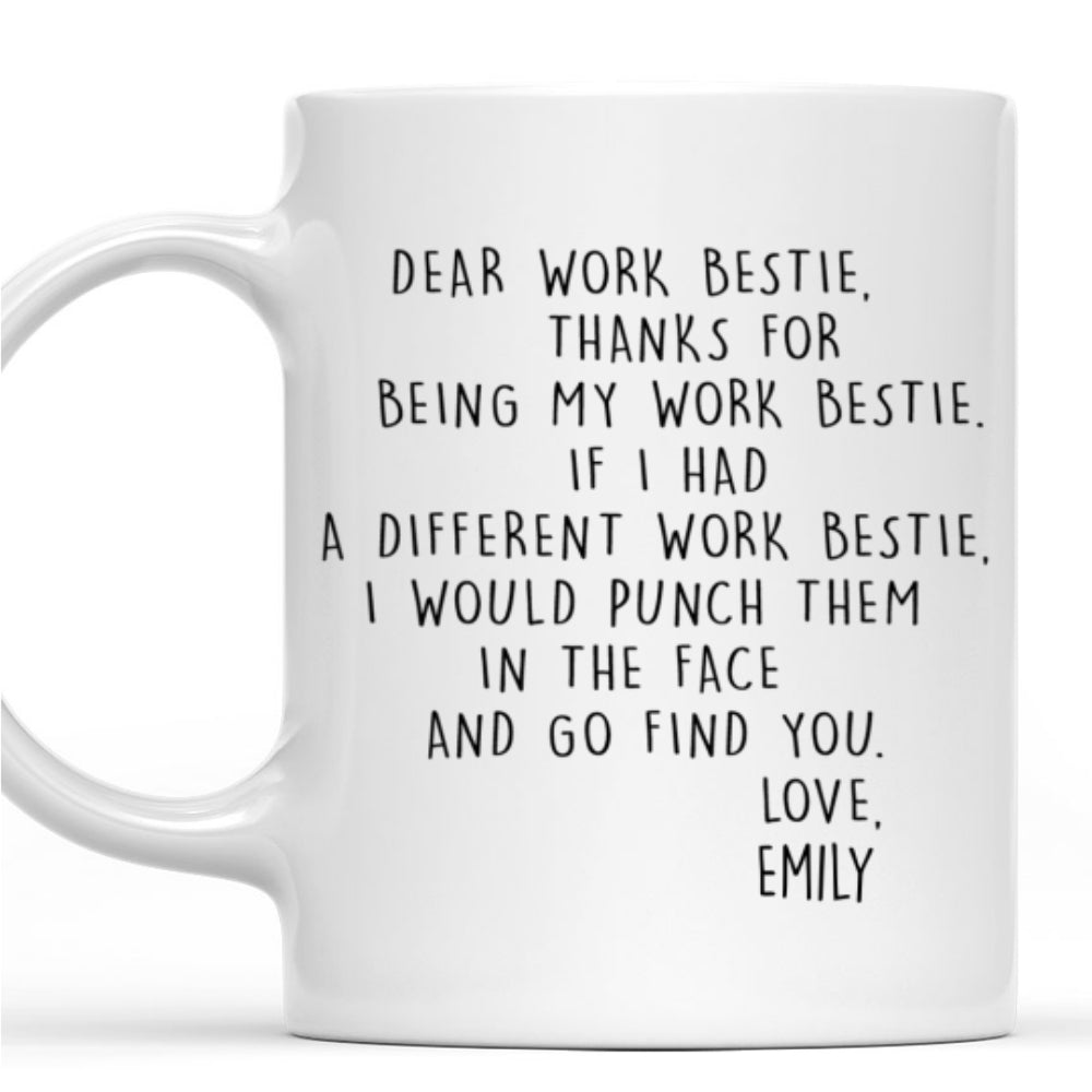 Custom Coworker, Christmas & Birthday Team Appreciation Gift • If I Had A Different Work Friend - Personalized Coffee Mug