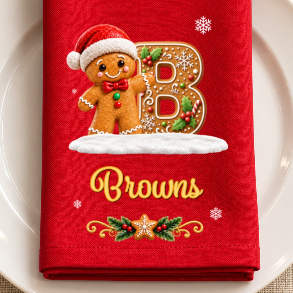 Our Letter - Personalized Napkin