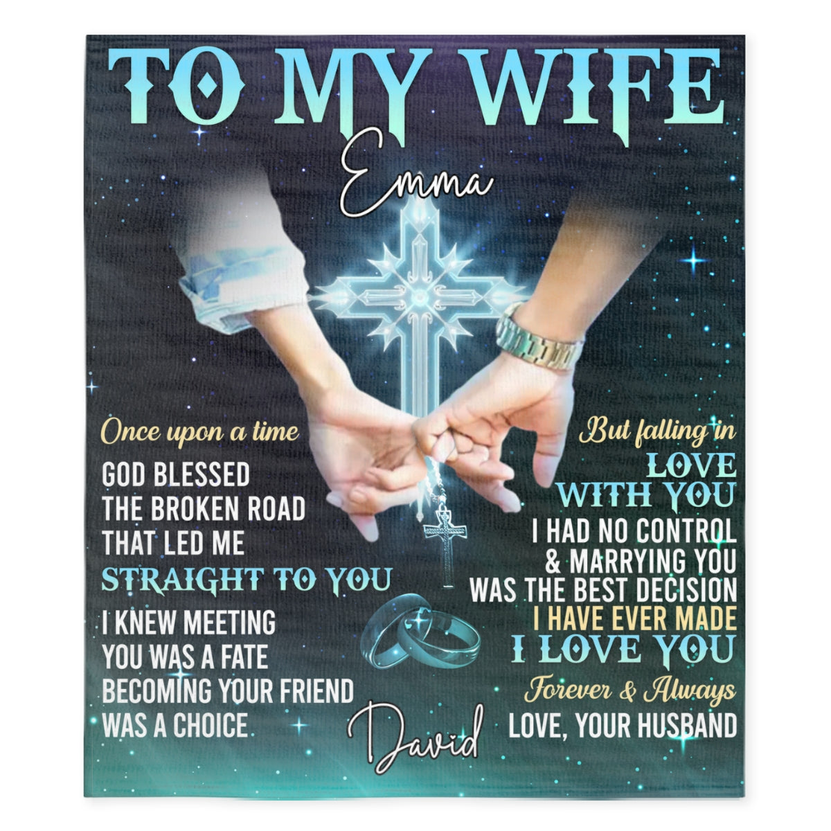 Forever Love You - Personalized Fleece Blanket
