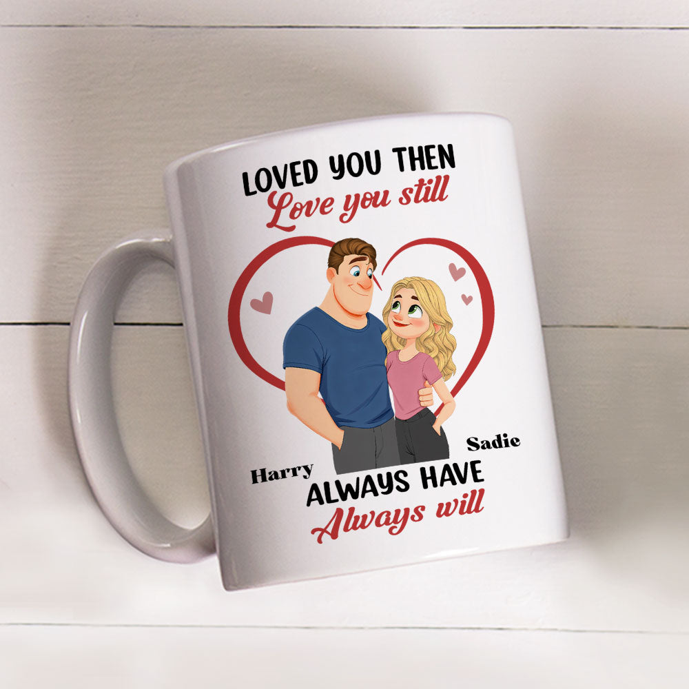 Custom Anniversary Keepsake Gifts For Couple • Loved You Then - Personalized Coffee Mug