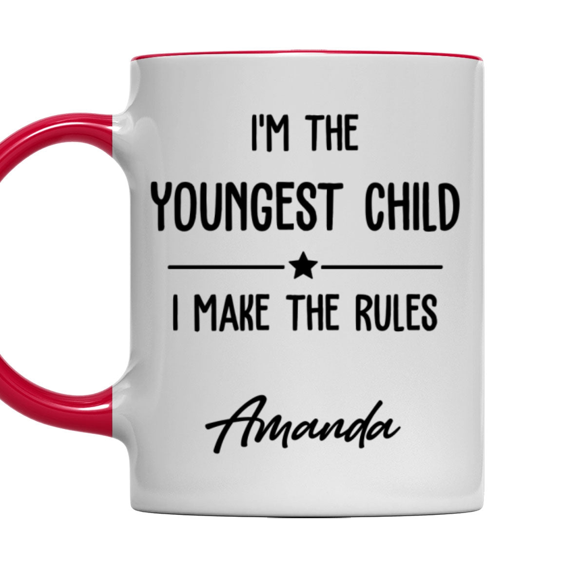 Custom Christmas & Birthday Gift for Brother & Sister • Family Rules Start With Siblings - Personalized Accent Mug