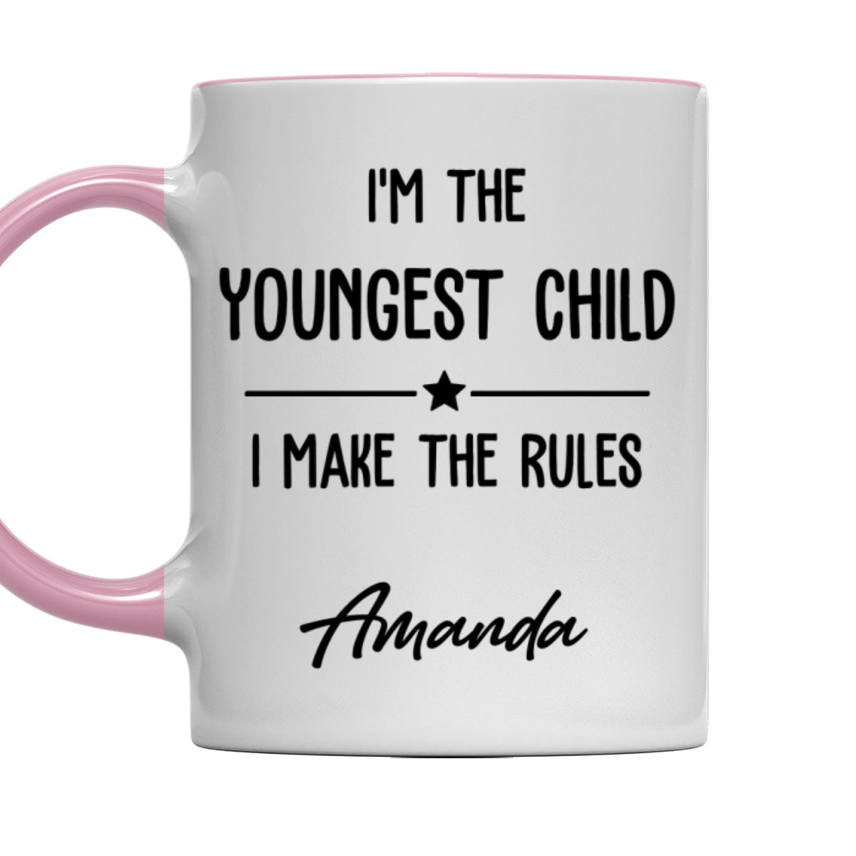 Custom Christmas & Birthday Gift for Brother & Sister • Family Rules Start With Siblings - Personalized Accent Mug