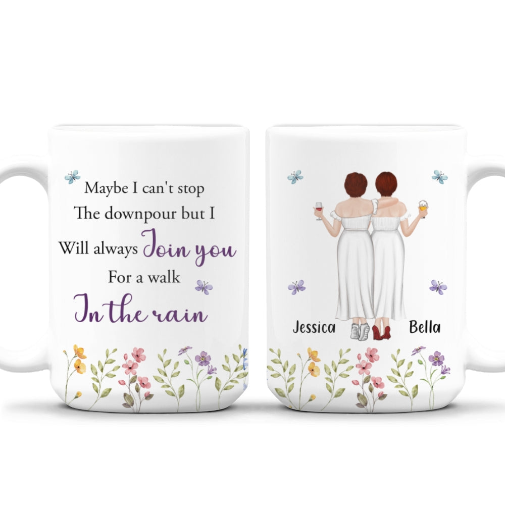 Custom Best Friend, Christmas & Birthday Friendship Keepsake Gift • Join You For A Walk - Personalized Coffee Mug