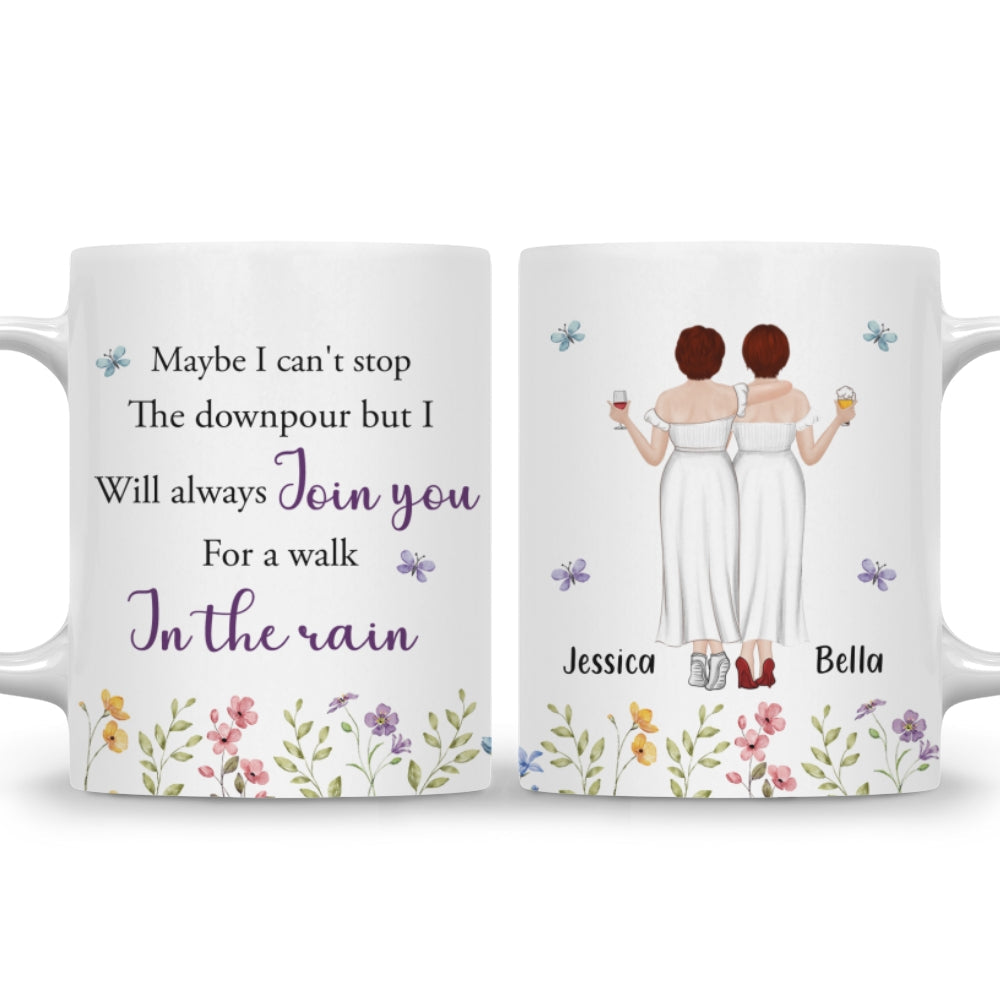 Custom Best Friend, Christmas & Birthday Friendship Keepsake Gift • Join You For A Walk - Personalized Coffee Mug