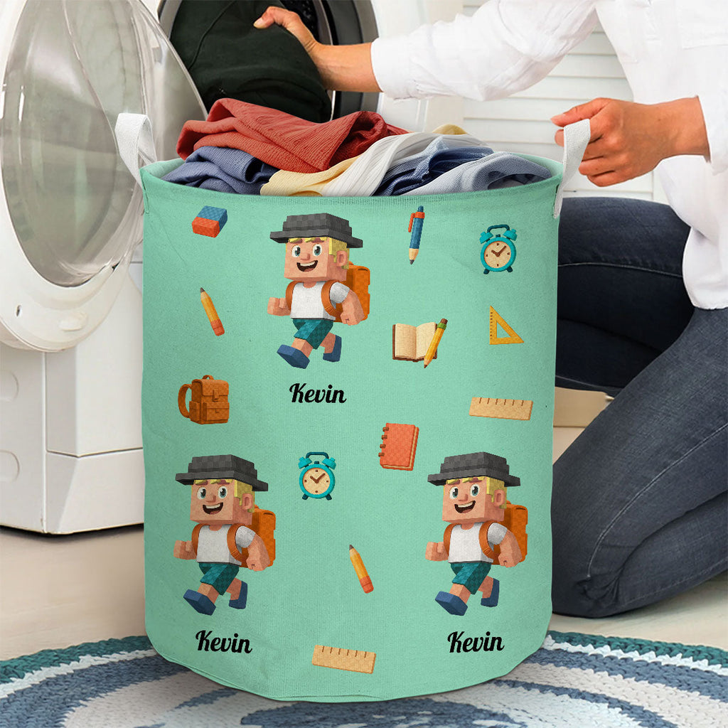 School Time - Personalized Basket