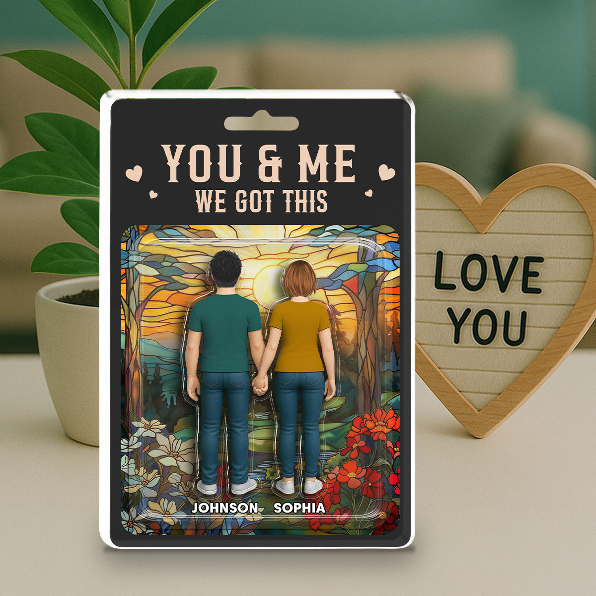 Custom Couple's Decor, Anniversary & Wedding Gift • You & Me We Got This - Personalized Acrylic Plaque
