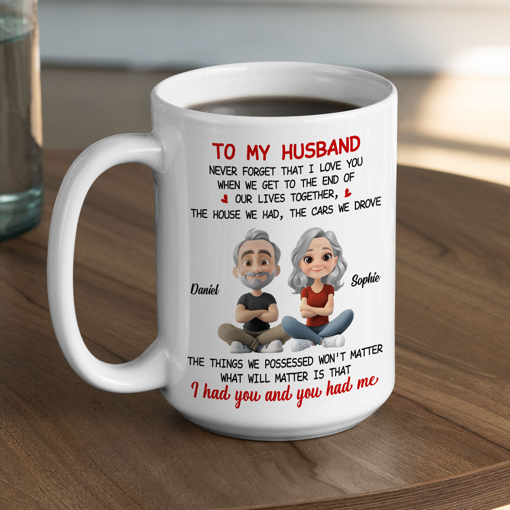 Custom Anniversary Keepsake Gifts For Couple • Never Forget I Love You - Personalized Coffee Mug