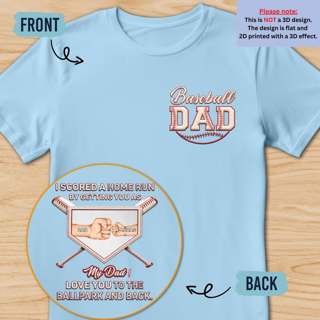 Custom Christmas Anniversary Keepsake Gifts For Husband • Love You To The Ballpark - Personalized Shirt