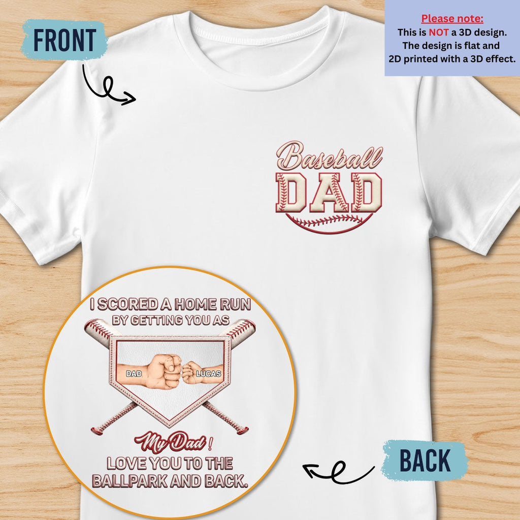 Custom Christmas Anniversary Keepsake Gifts For Husband • Love You To The Ballpark - Personalized Shirt