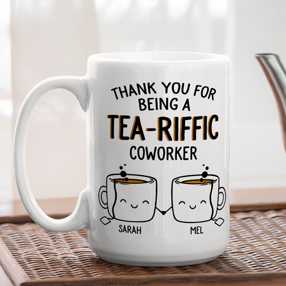 Custom Coworker, Christmas & Birthday Team Appreciation Gift • Teariffic Coworker - Personalized Coffee Mug