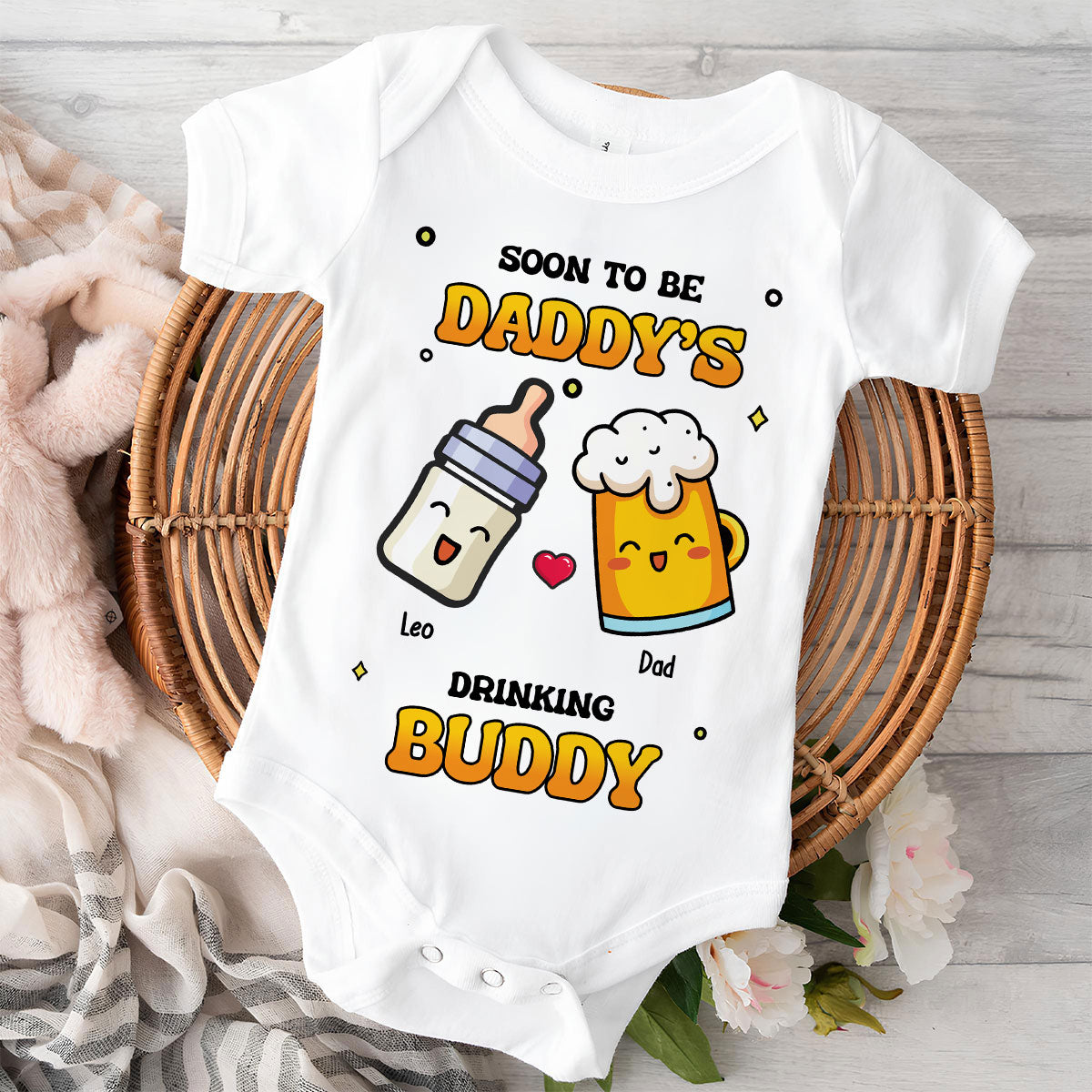 Father Buddy - Personalized Baby Onesie