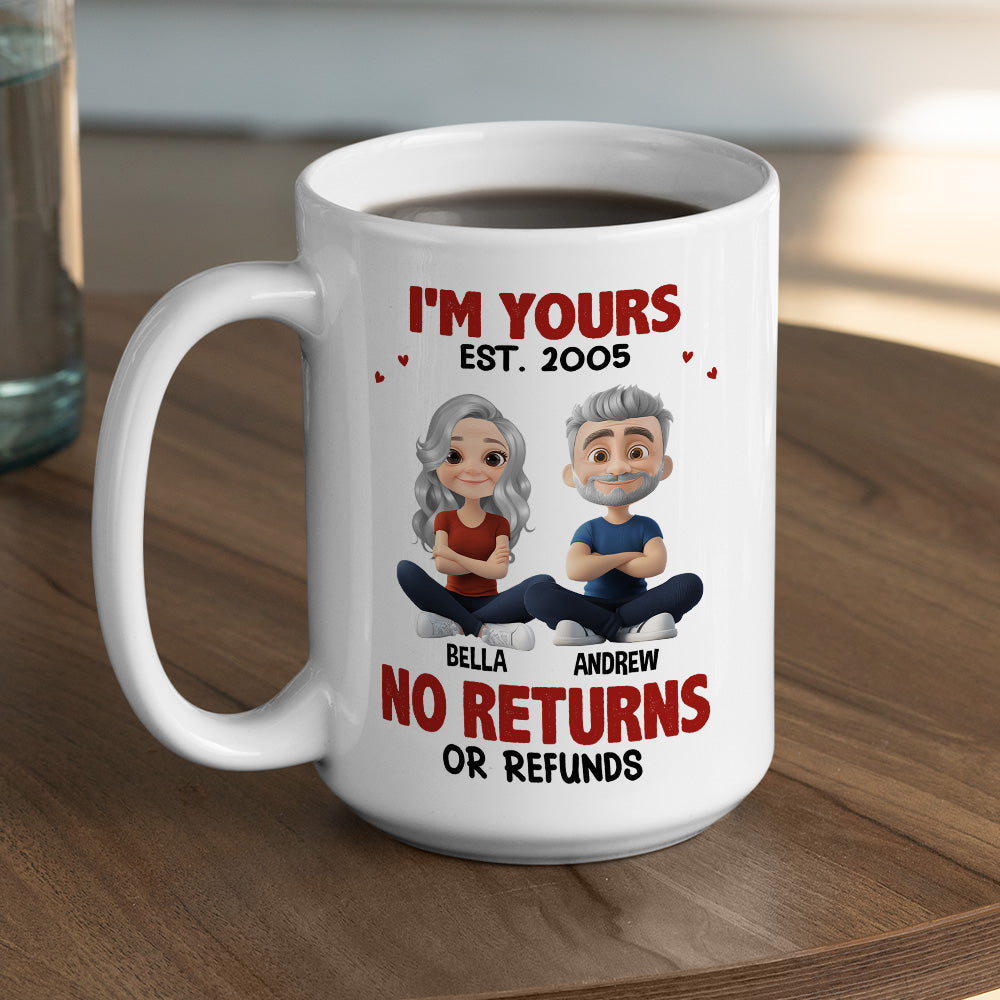 Custom Anniversary Keepsake Gifts For Couple • No Refunds - Personalized Coffee Mug