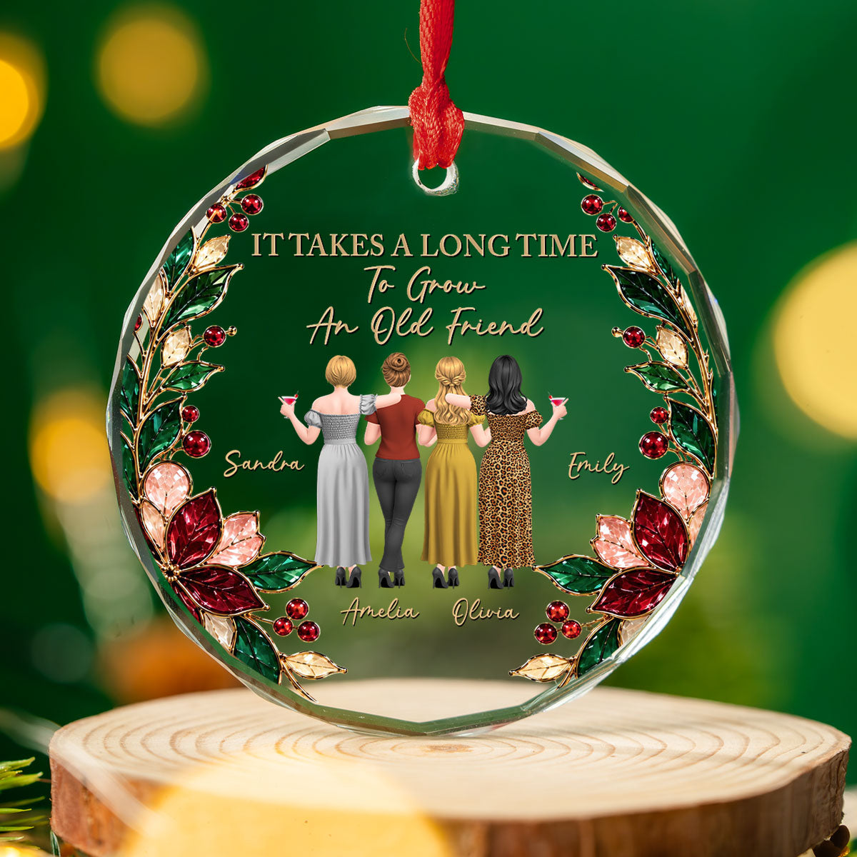 Custom Keepsake Christmas Ornament •  No One Will Ever Be - Personalized Glass Ornament