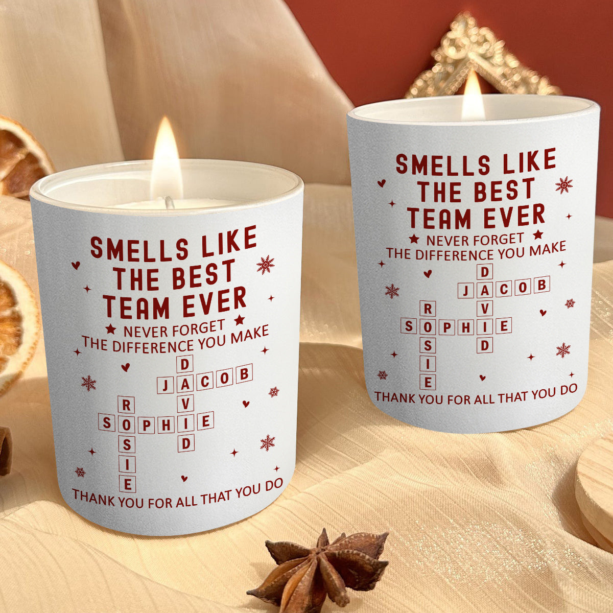 Smells Like Teamwork - Personalized Candle