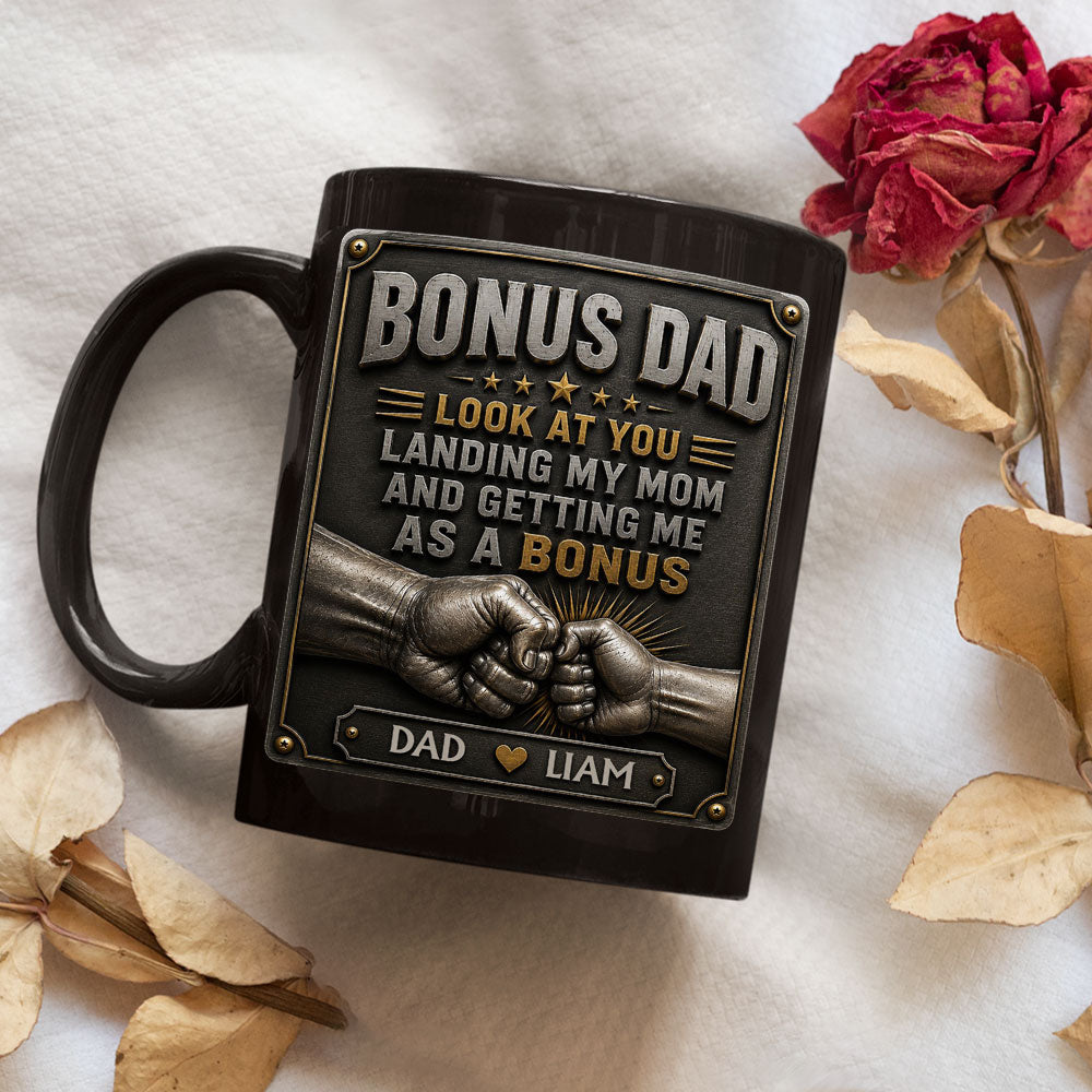 Custom Christmas & Birthday Keepsake Gift • Getting Me As A Bonus Ver 2 - Personalized 3D Effect Mug