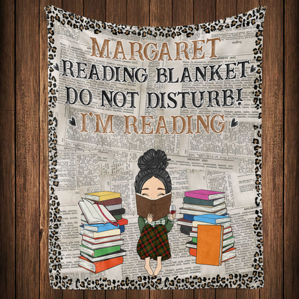 Reading Blanket - Personalized Fleece Blanket