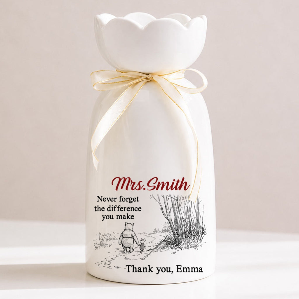 Every Dream Started With You - Personalized Ribbon Tie Flower Vase
