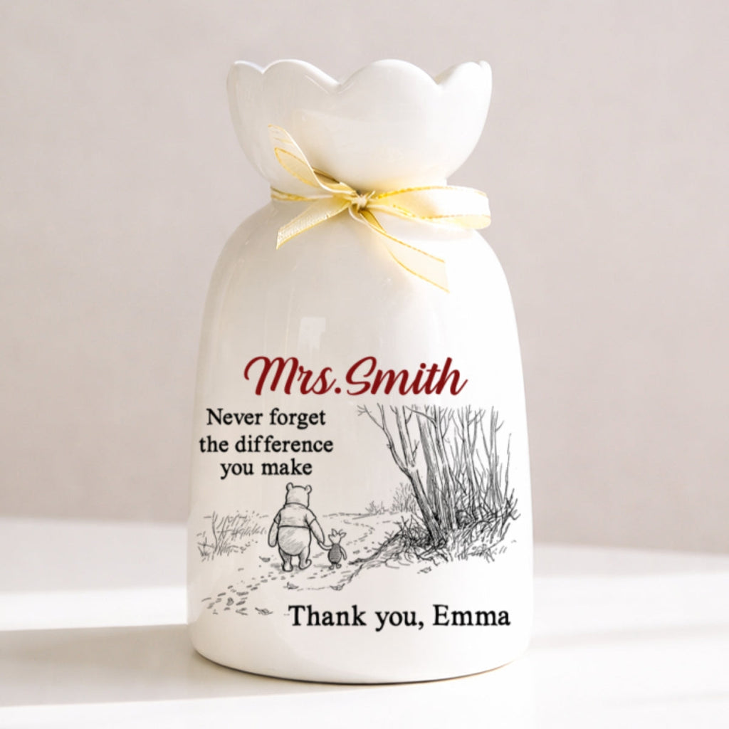 Every Dream Started With You - Personalized Ribbon Tie Flower Vase