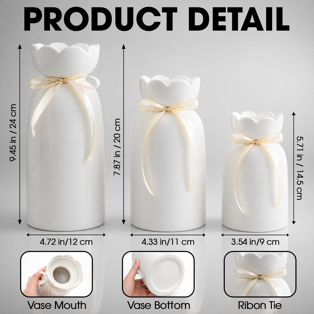 Every Dream Started With You - Personalized Ribbon Tie Flower Vase