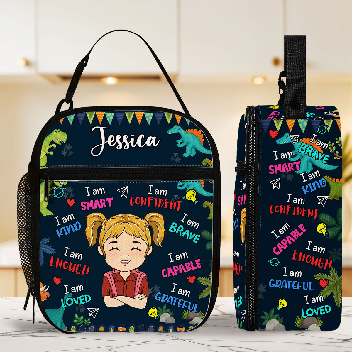 Back To School - Personalized Insulated Lunch Bag