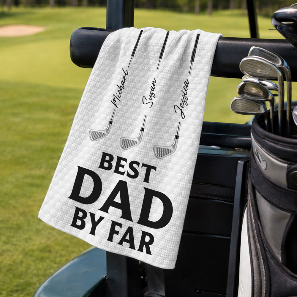 Best Daddy By Par - Personalized Golf Towel
