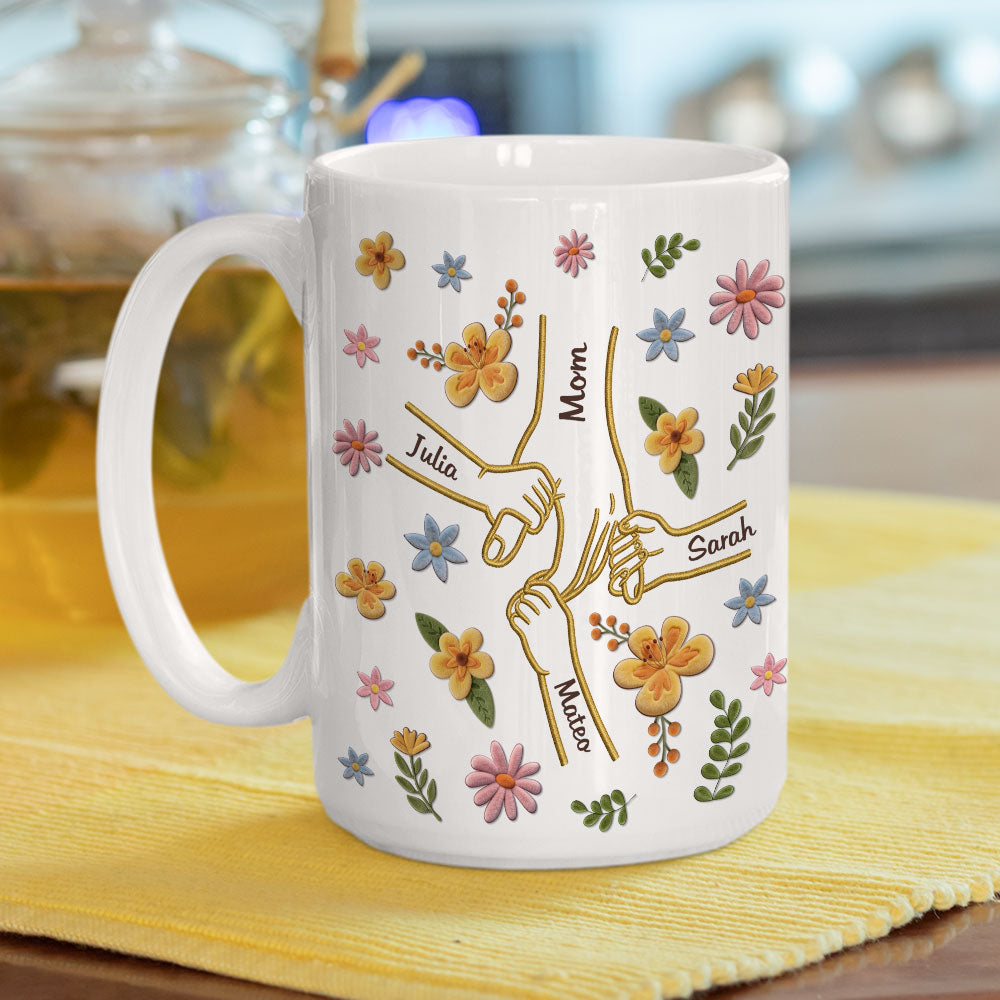 Custom Mother's Day Gift for Mom & Grandma • Hold my heart And Hold Me Forever - Personalized Coffee Mug