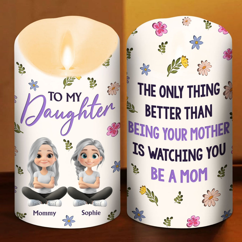 To My Daughter - Personalized LED Candle