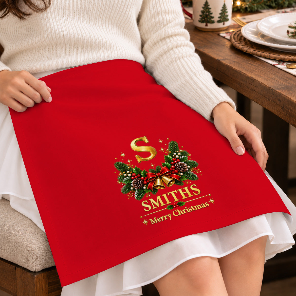 Tis The Christmas - Personalized Napkin