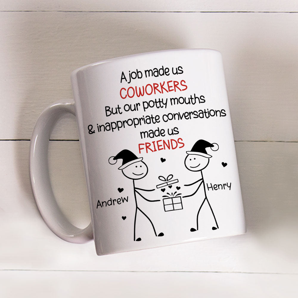 Custom Coworker, Christmas & Birthday Team Appreciation Gift • Work Squad Christmas Gift - Personalized Coffee Mug