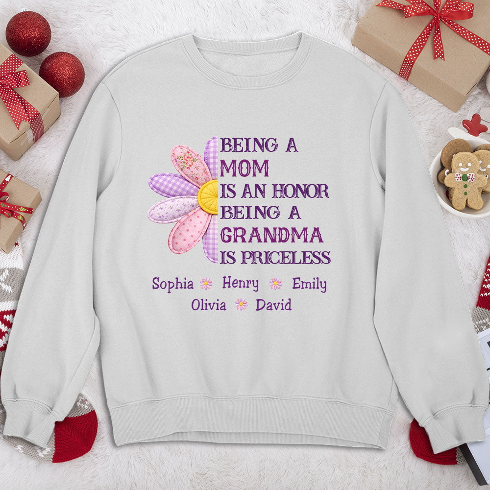 Custom Mother's Day Gift for Mom & Grandma • Being A Grandma - Personalized Shirt