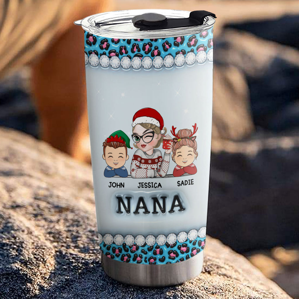 Custom Christmas Birthday Gifts For Grandma • I Am A Professional Grandma - Personalized 3D Inflated Effect Tumbler