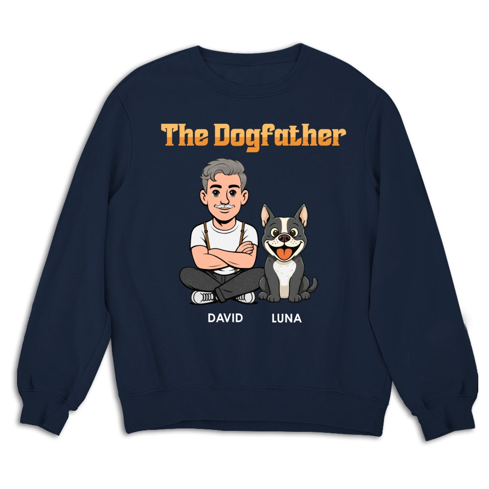 Custom Christmas & Birthday Keepsake Gift • The Dogfather Retro - Personalized Shirt