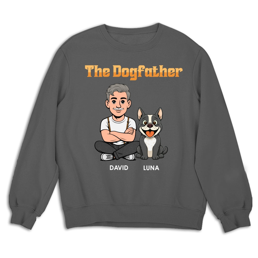 Custom Christmas & Birthday Keepsake Gift • The Dogfather Retro - Personalized Shirt