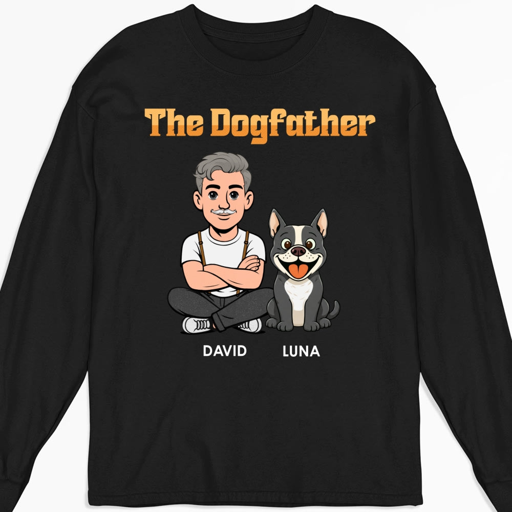 Custom Christmas & Birthday Keepsake Gift • The Dogfather Retro - Personalized Shirt