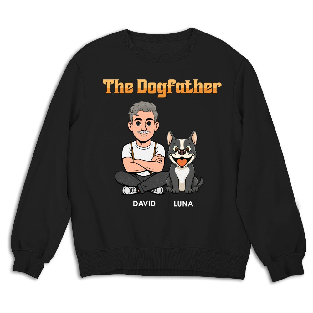 Custom Christmas & Birthday Keepsake Gift • The Dogfather Retro - Personalized Shirt
