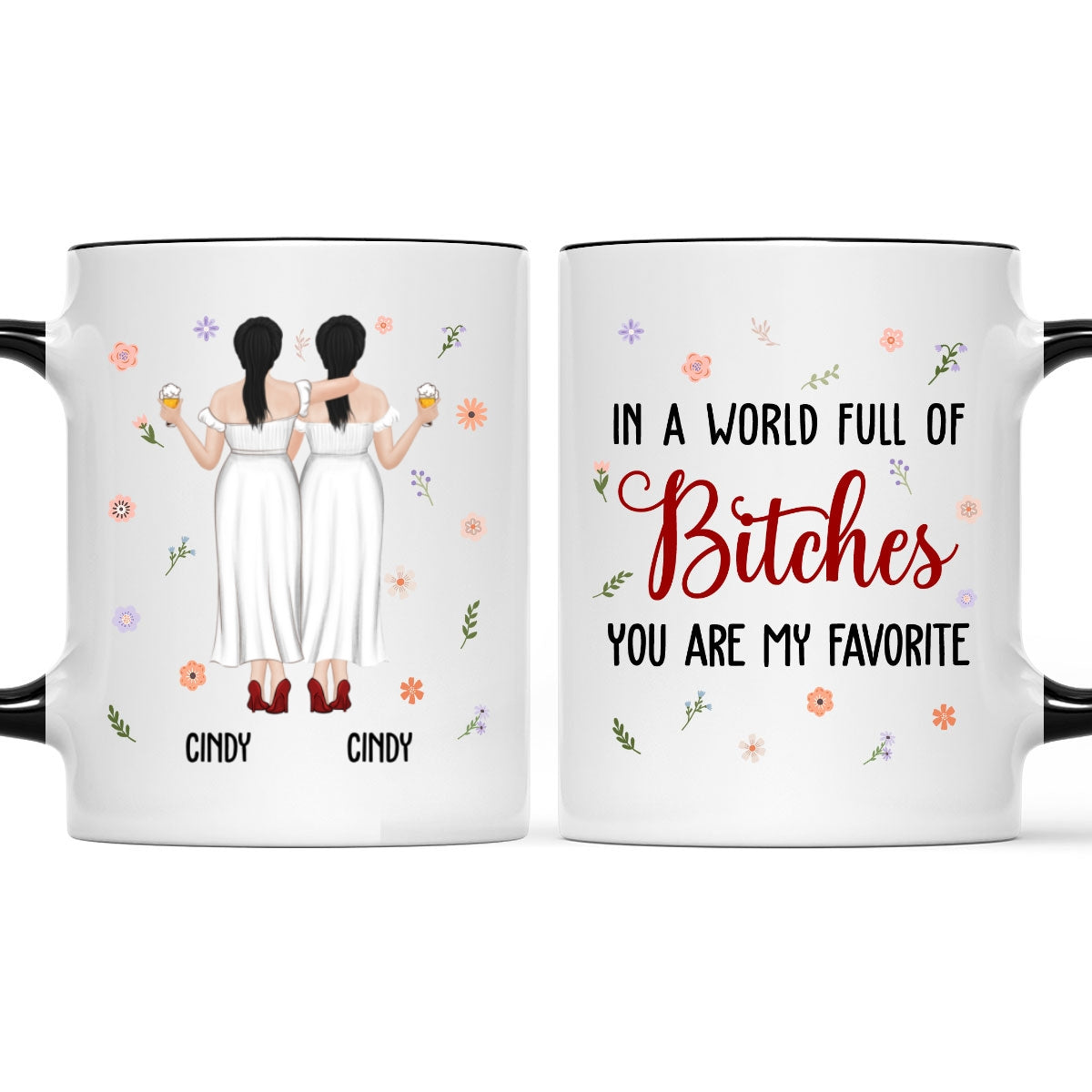 Custom Best Friend, Christmas & Birthday Friendship Keepsake Gift • You Are My Favorite Bestie - Personalized Accent Mug