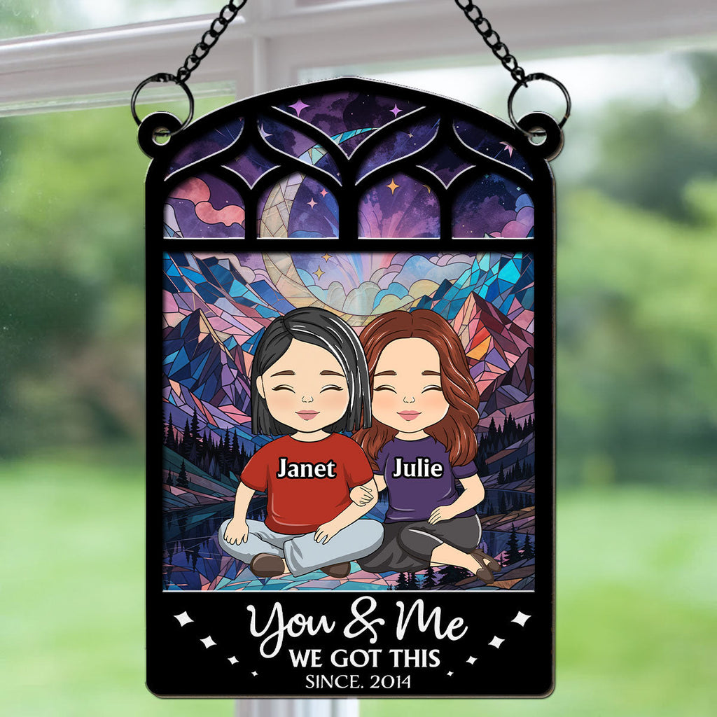 You And Me - Personalized Suncatcher