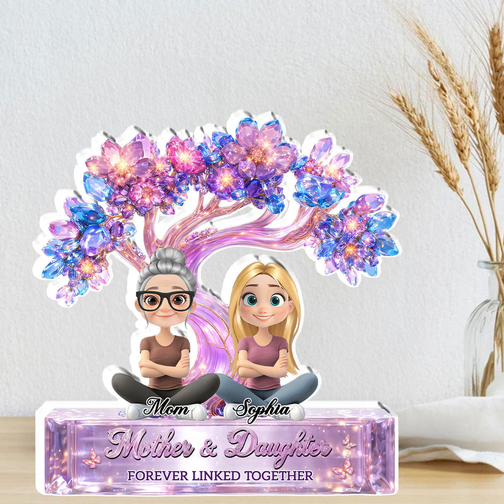 Custom Mother's Day Decor, Gift for Mom & Grandma • Love Mommy Forever - Personalized Acrylic Plaque