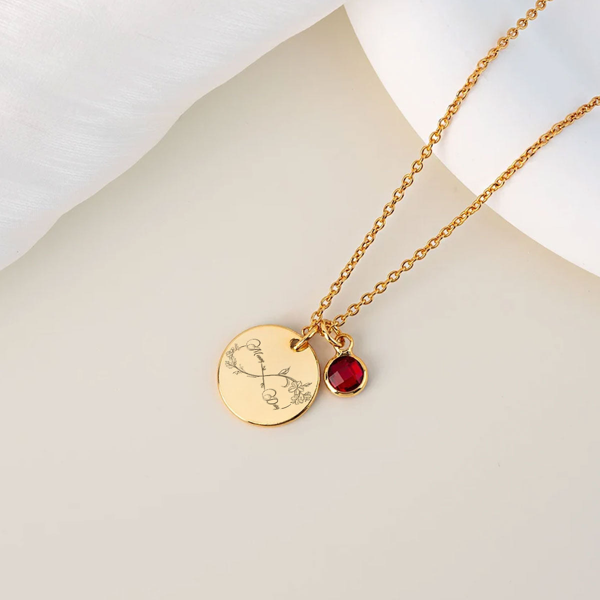First My Daughter Forever My Friend - Personalized Birthstone Necklace With Message Card