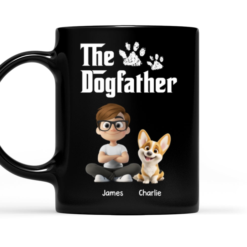 Custom Christmas & Birthday Keepsake Gift • Cool Dog Father - Personalized Coffee Mug