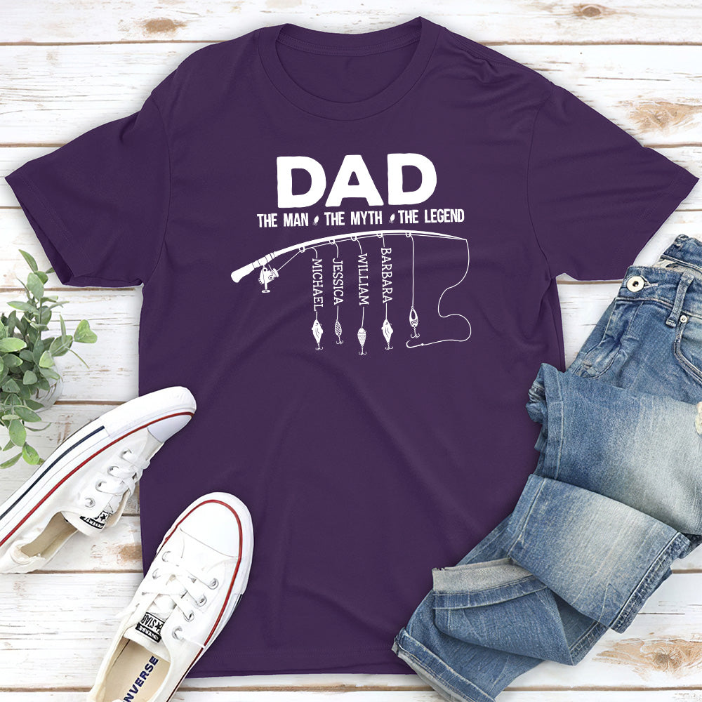 Custom Father's Day, Special Gift for Dad & Grandpa • The Fishing Legend - Personalized Shirt