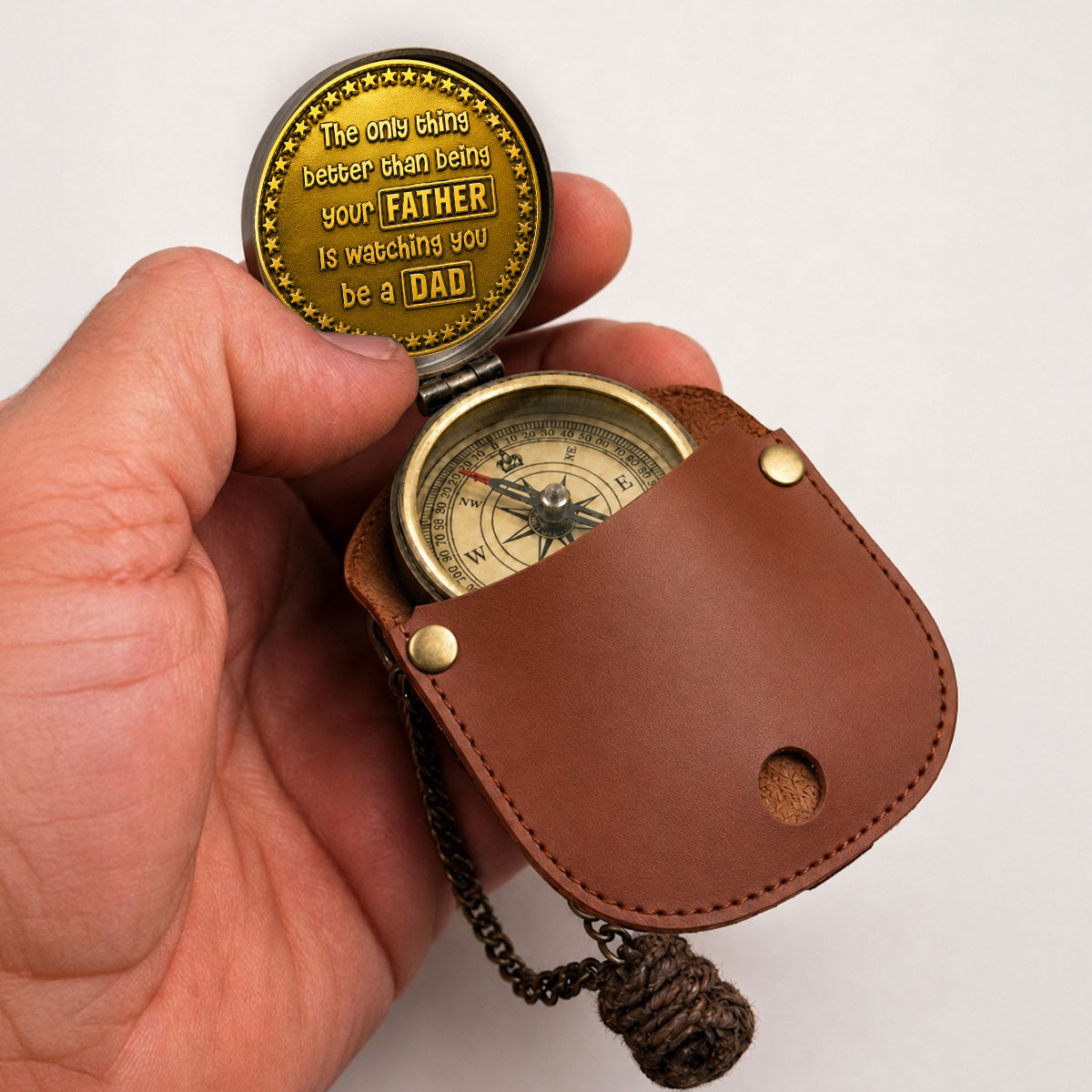 Being A Dad - Personalized Pocket Compass