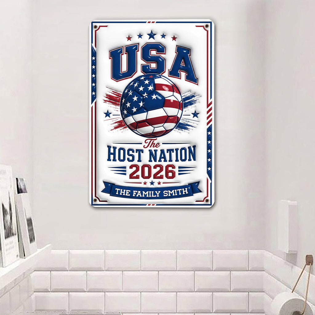 Custom 3D Home & Wall Decor, Birthday & Christmas Gift • For The World - Personalized 3D Inflated Effect Metal Sign