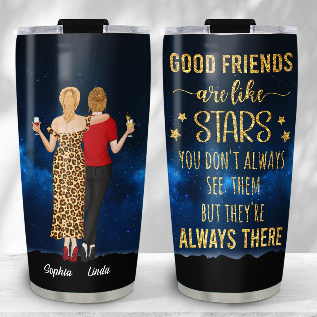 Custom Christmas Birthday Gifts For Best Friend • Good Friends - Personalized Tumbler